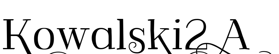Kowalski2 A cкачати шрифт безкоштовно